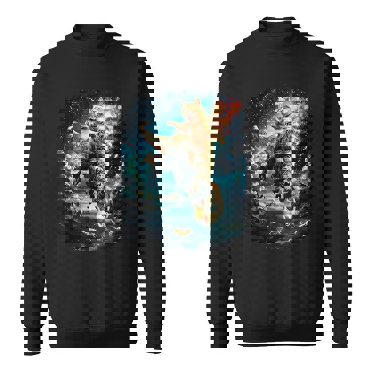 Chat De L'espace À Chevalur Le Dinosaure T Rex Sweater e