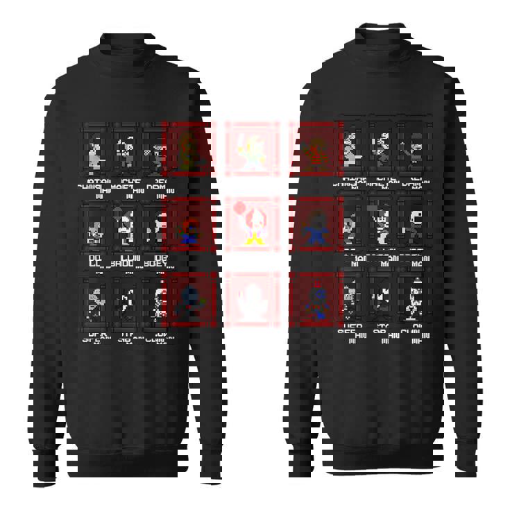 Choose Yourlasher 8ビットレトロホラーゲーム スウェットシャツ