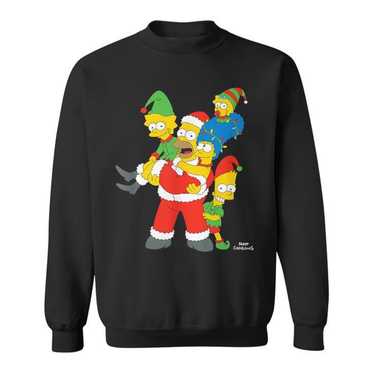 Costumes De Noël Et De Lutin Pour La Famille Desimpsons Sweater e