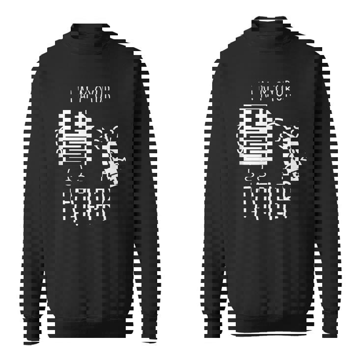 Cute & Usb Floppy Disk I Am Your Father Pun スウェットシャツ