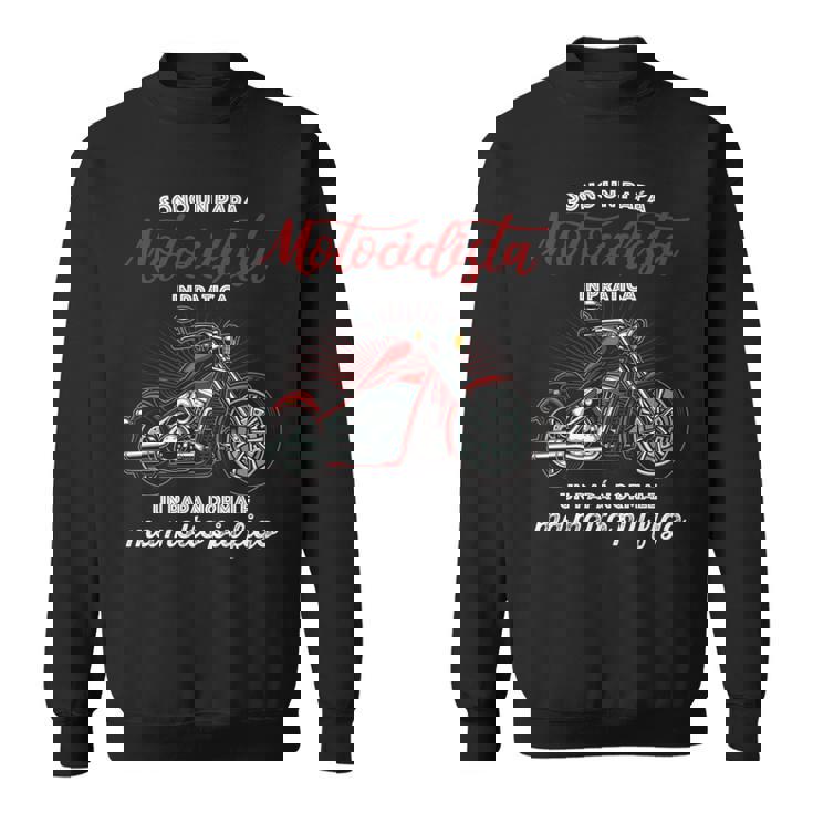 Di Festa Del Papà Divertente Idea Moto Papà Motociclista Maglia A Manica Felpa