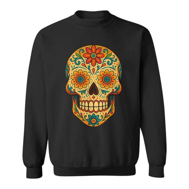 Dia De Los Muertos Crâne Enucre Sweater e