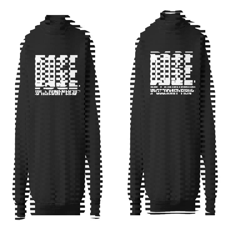 DOGE 政府効率省 Doge 長袖tシャツ スウェットシャツ