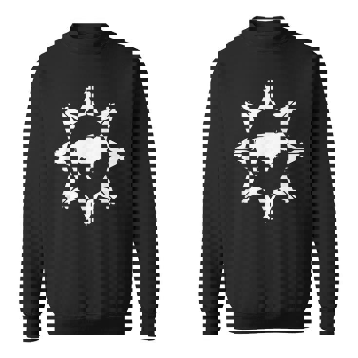 Drapeauioux De Lakota D'oglala Sweater e