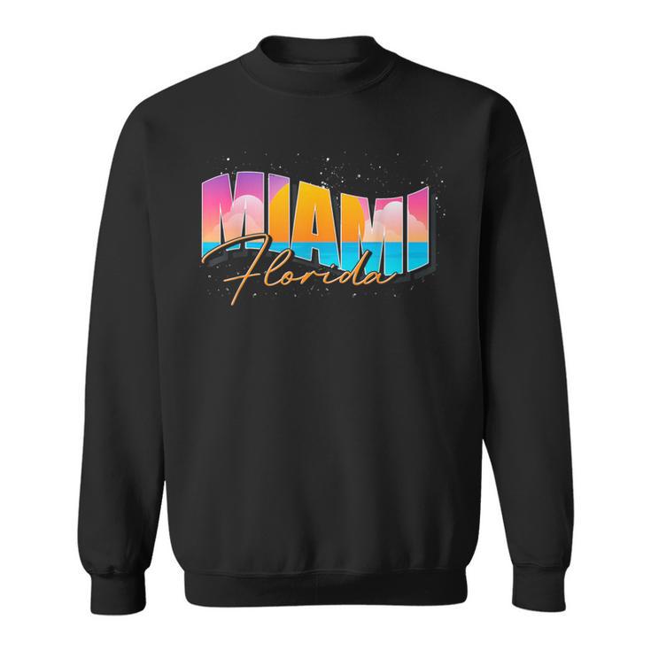 Fltateacances D'été Tropicalesouth Beach Miami Floride Sweater e
