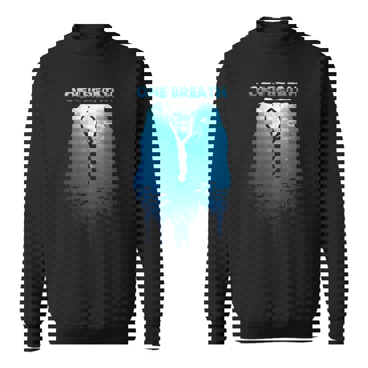 Freediving One Breath ダイビング Apnea オーシャンフリー ダイブシー 長袖tシャツ スウェットシャツ