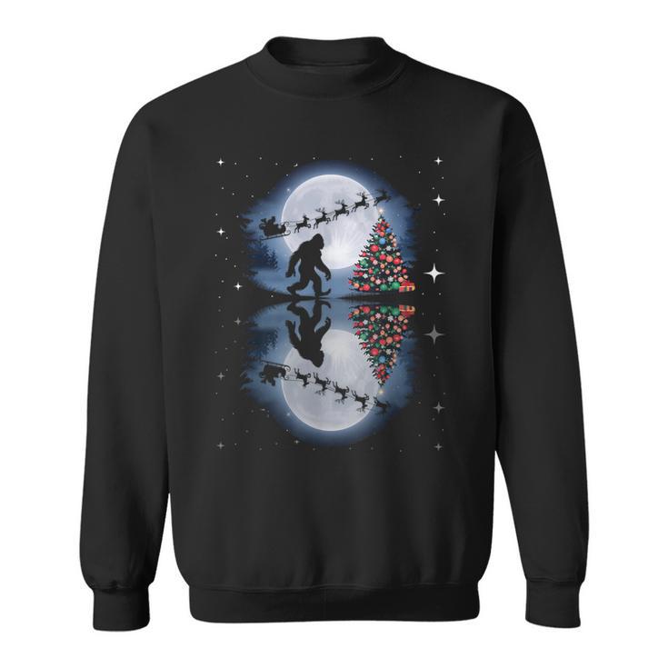 Bigfoot Christmas Santa Sleigh Reindeer Sweatshirt