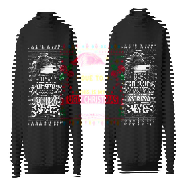 Due To Inflation Ugly Christmas Sweaters Christmas Sweatshirt