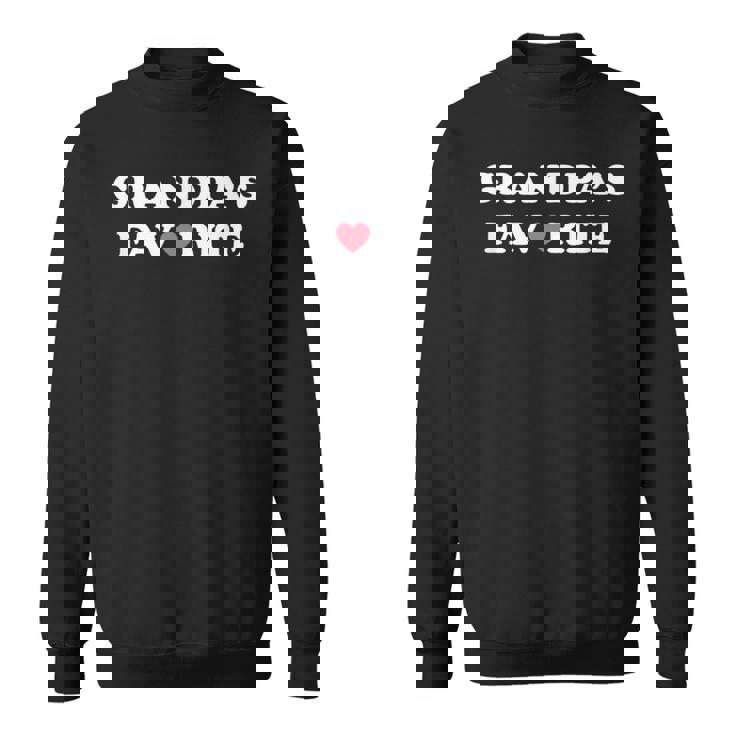 Grandpa's Favorite Grandpa With Red Heart Sweatshirt