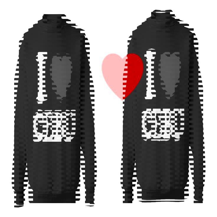 I Heart 愛 セブ 旅行 バケーション ツーリズム フィリピン スウェットシャツ