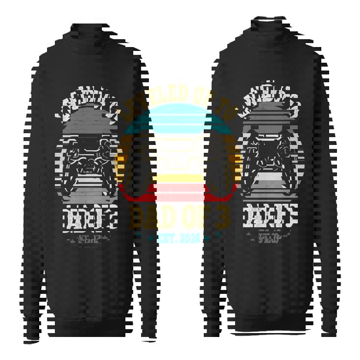 Ho Raggiunto Il Livello Fino A Papà Di 3 Anni 2026 Promosso A Papà Di Tre Bambini Maglia A Manica Felpa