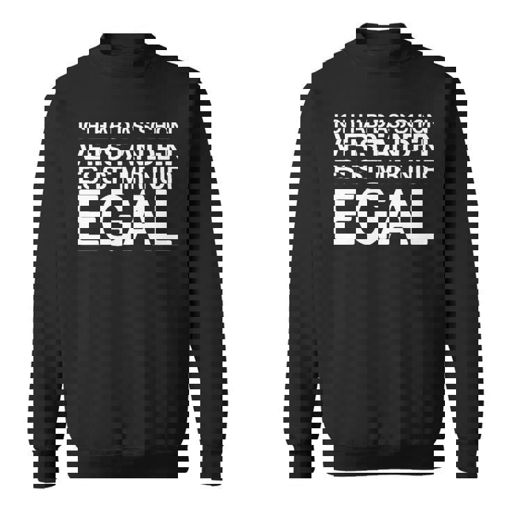 Ich Hab Daschonerstanden 面白いドイツ語の言葉 長袖tシャツ スウェットシャツ