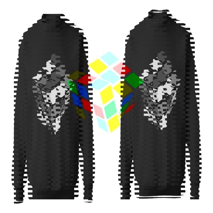 Impossible Rubik Rubix キューブポケット レトロ ゲームボーイ スウェットシャツ