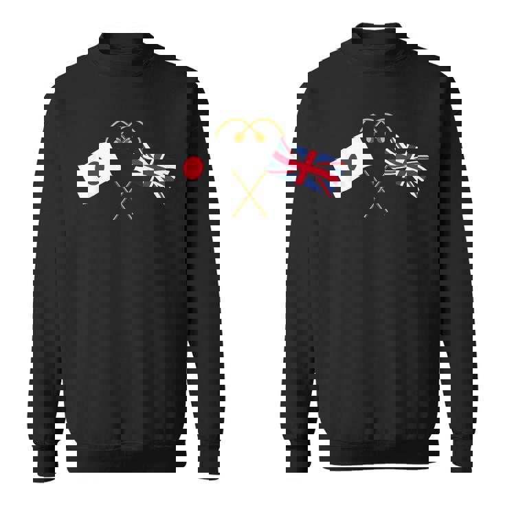 Japanese Flag British Flag 英国遺産 イングリッシュルーツ 日本の国旗 イギリスの国旗 スウェットシャツ