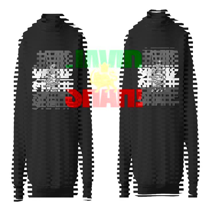 Javidhah イラン国旗 ペルシャパフラヴィー ライオンと太陽 長袖tシャツ スウェットシャツ