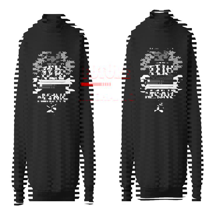 Job Title Future Mechanic Car Auto Mechanic Garage Loading Sweatshirt Unisex