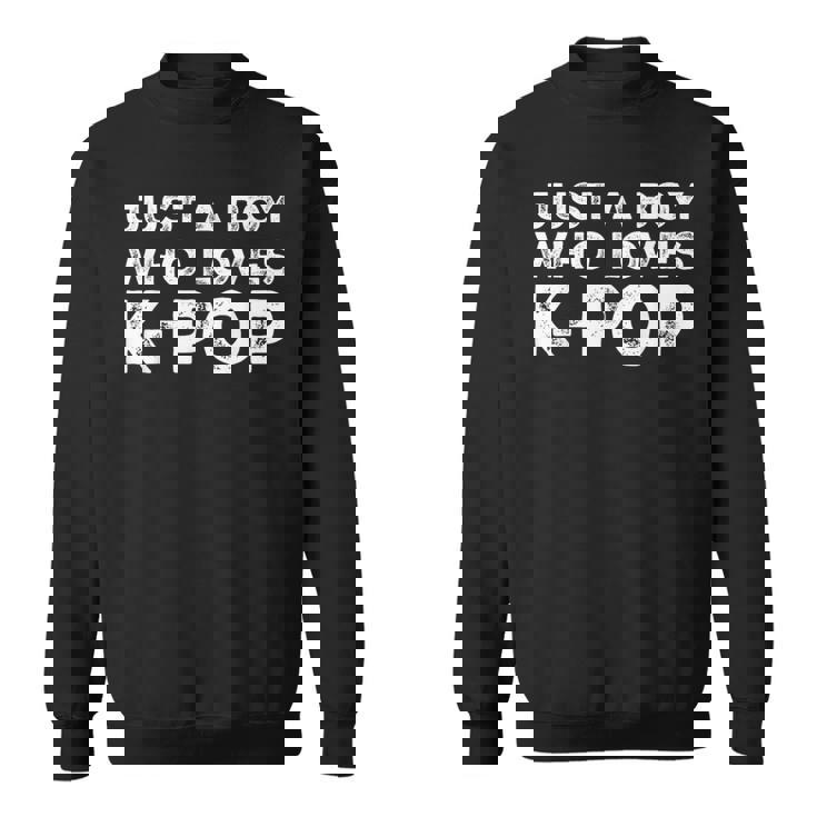 Just A Boy Who Loves K-Pop Music Lover Sweatshirt