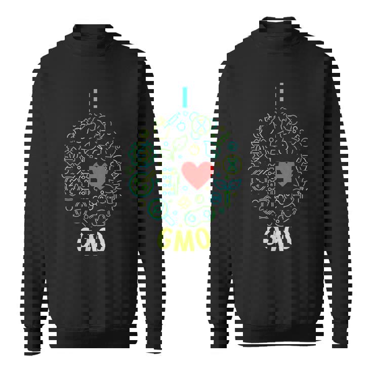 I Love Gmo ラウンドラインデザイン スウェットシャツ