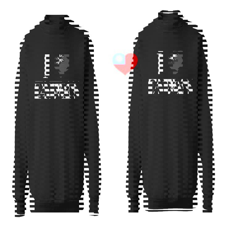 I Love Heart 台湾国旗 台湾 台湾 プライド Roc 台北 スウェットシャツ