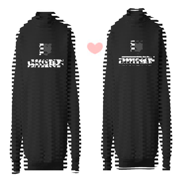 I Love Jefferson 私は愛する Jefferson スウェットシャツ