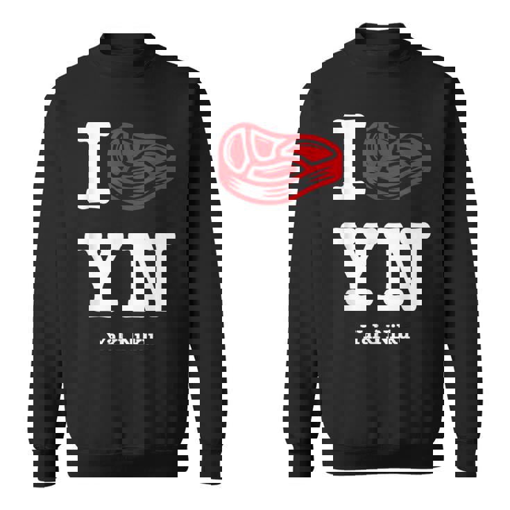 I Love Yakiniku Bbq 日本バーベキュー グルメ ユーモア ガールズ 大 スウェットシャツ