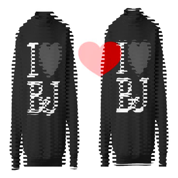 I Love ハート Bj スウェットシャツ