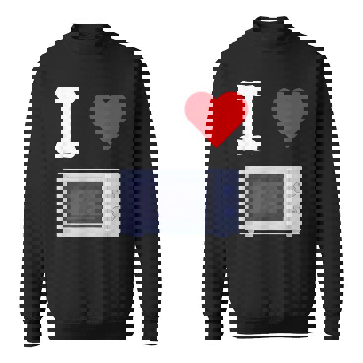 I Love 電子レンジ オーブン 料理 暖房 食品 キッチン 家電 スウェットシャツ