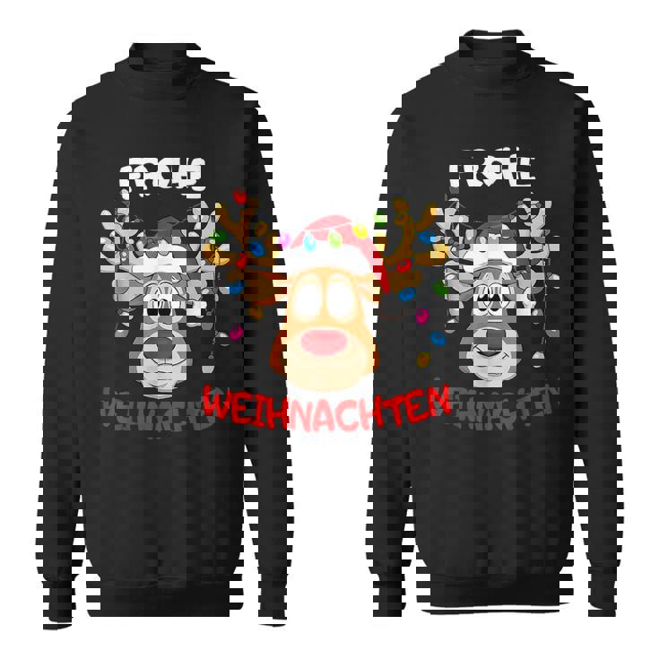 Lustige Rentier Frohe Weihnachten Sweater e