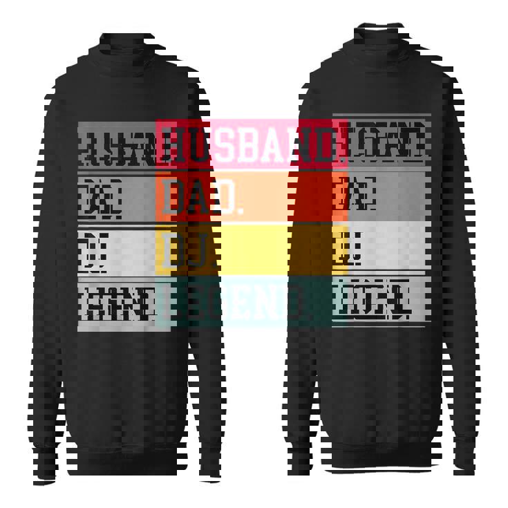 Marito Papà Dj Leggenda Divertente Dj Disc Music Lover Felpa