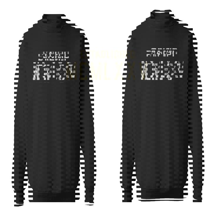 Mcmlxxv 1975年設立 ローマ数字。 スウェットシャツ