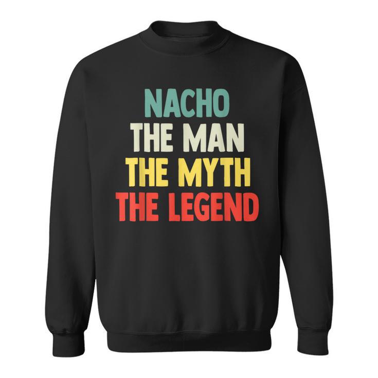 Nacho The Man The Myth The Legend De Regalo Para Nacho Camisa de entrenamiento