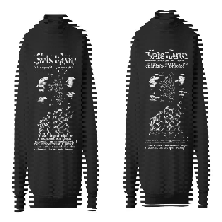 Nerdyintage ダーウィン進化生物学科学教師 スウェットシャツ