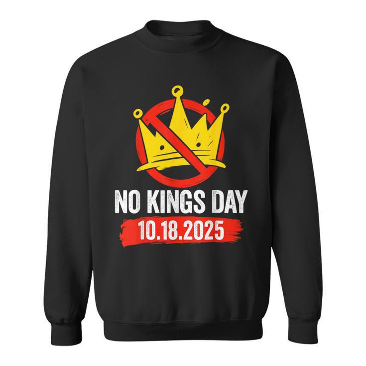 No Kings October 18 No Kings Day Long Sleeve T-Shirt - Seseable