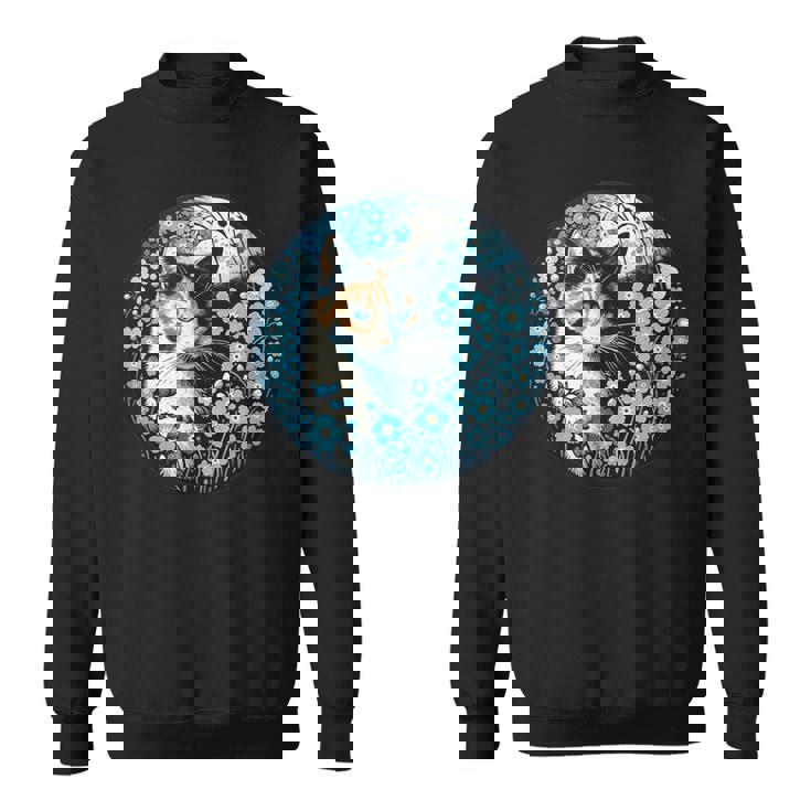 No Me Olvides De Flores Y Gato Calicó Camisa de entrenamiento