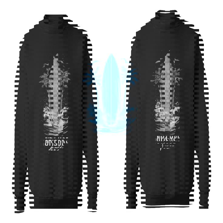 North Shore Oahu Hawaii Vintage Surf Beach Surfer Souvenir Sweatshirt Unisex