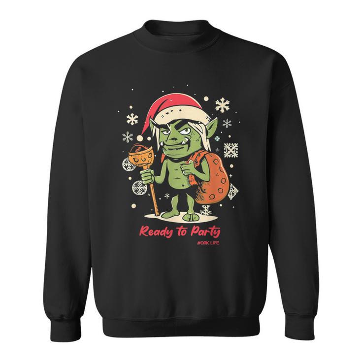 Orc De Noël Prêt À Faire La Fête Ork Life Sweater e