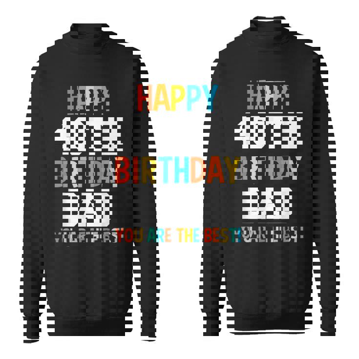 Papà 40° Compleanno Papà 40 Anni Felpa