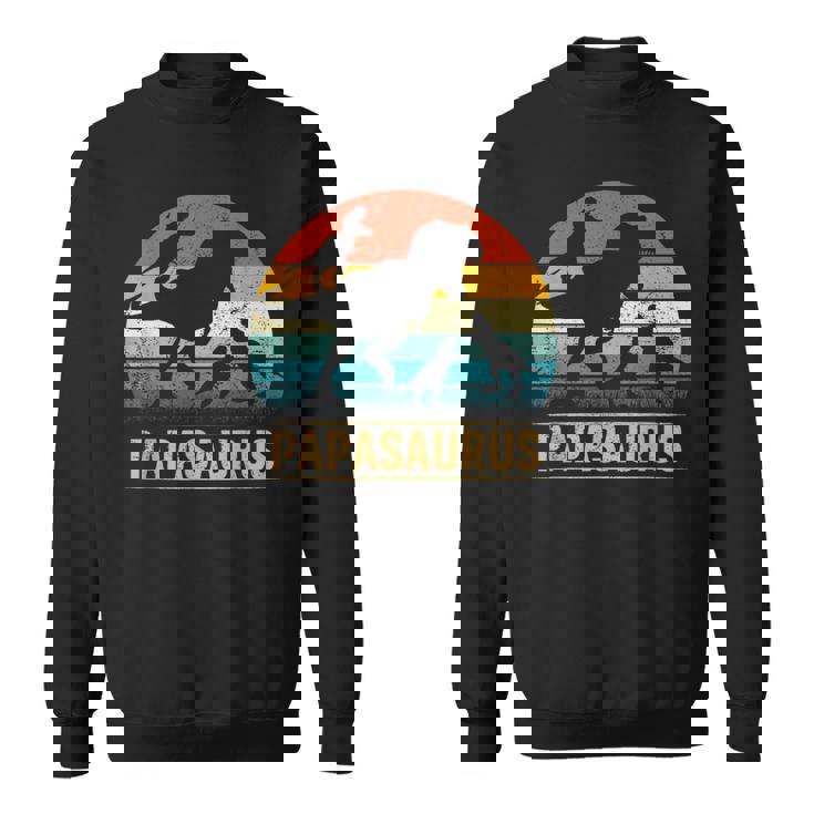 Papa Dinosaur T Rex Papasaurus 3 Bambini Festa Del Papà Felpa