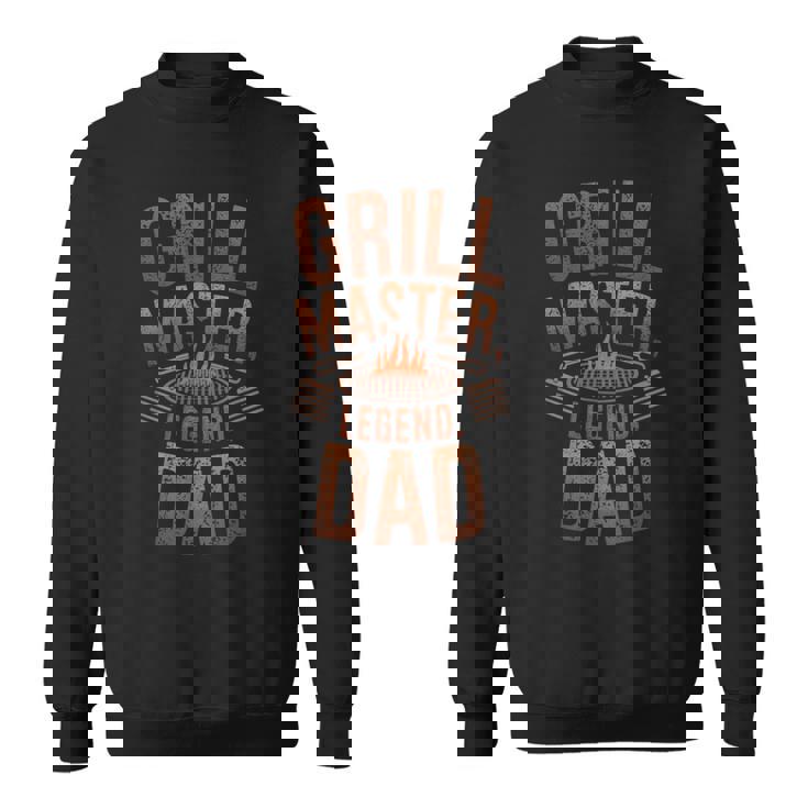 Papà Maestro Griglia Leggenda Umorismo Barbecue Felpa