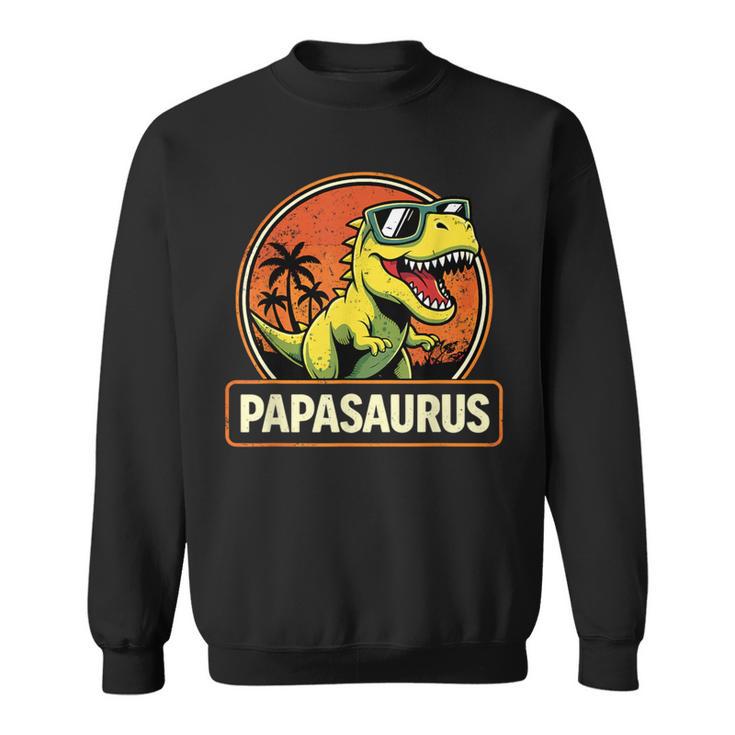 Papasaurus Divertente Papà Dinosauro Felpa