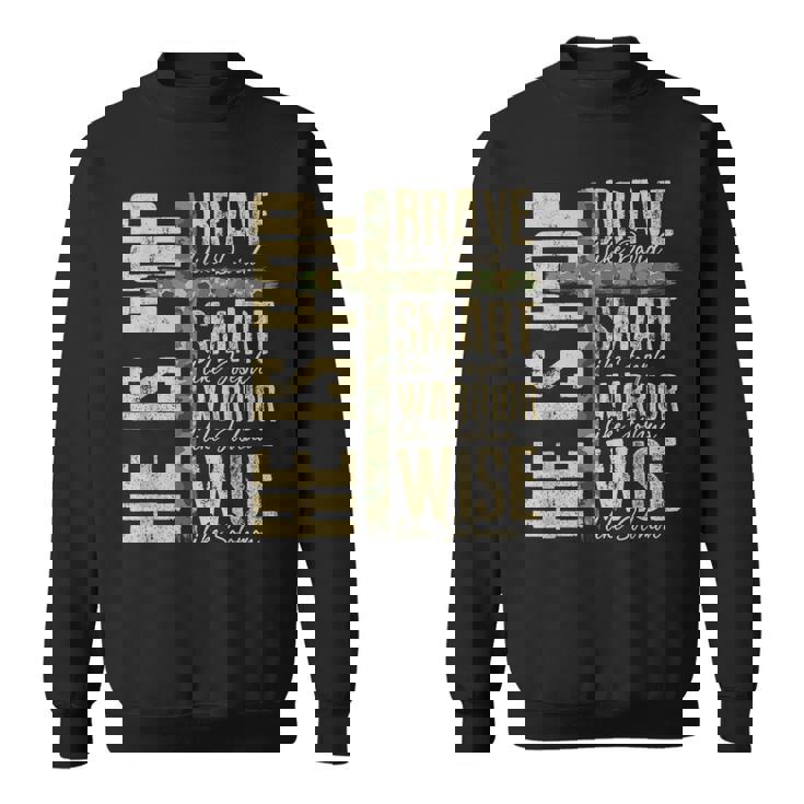 He Is Pop Camo Religious Father's Day Christian Dad Bible Sweatshirt Unisex