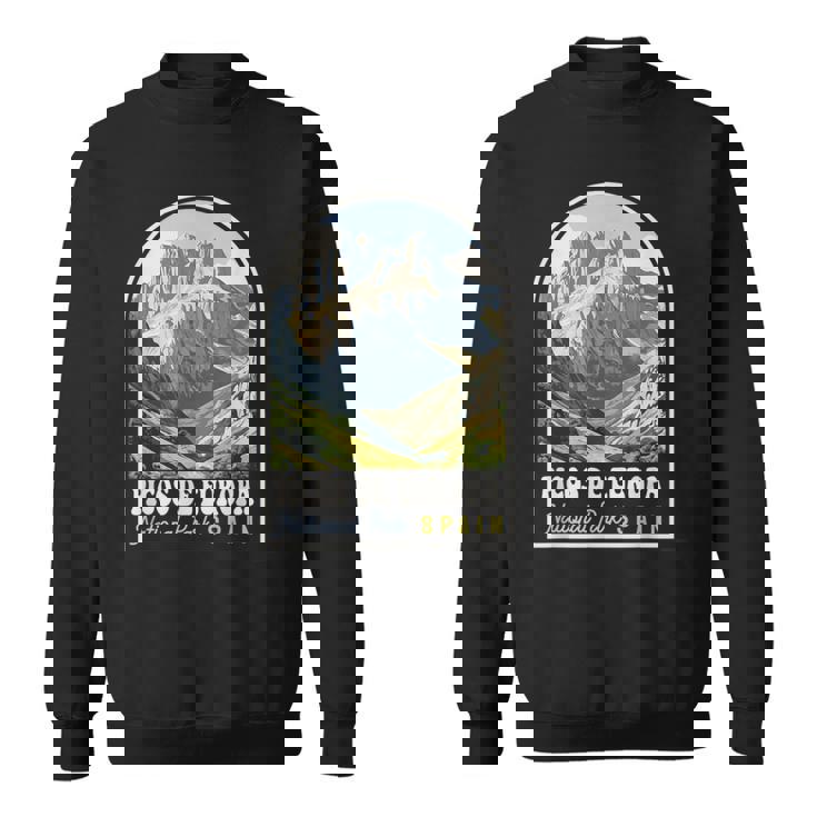 Recuerdo Deiaje Retro Del Parque Nacional De Los Picos De Europa Camisa de entrenamiento