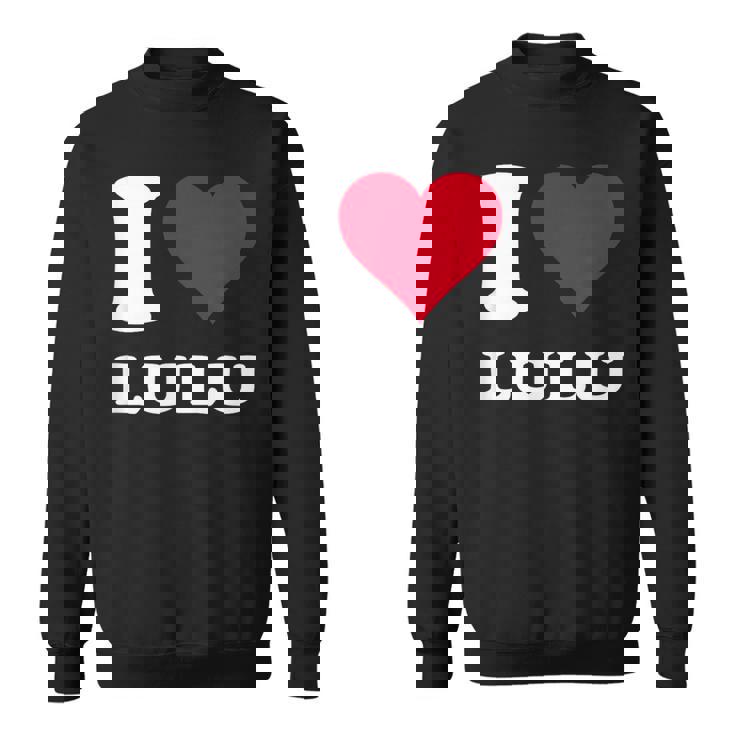 Red Heart I Love Lulu スウェットシャツ