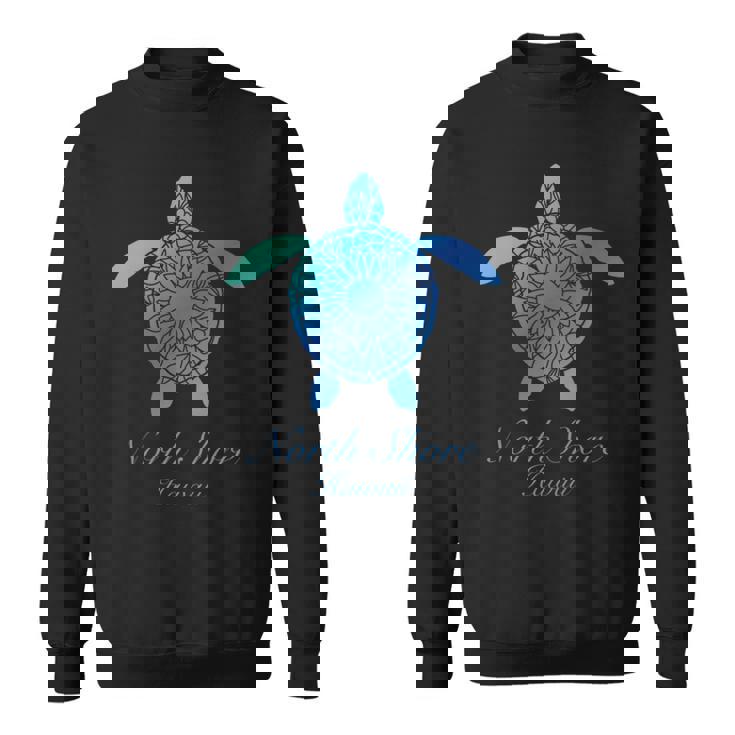 Save The Hawaii ウミガメ ハワイアン ブルー トライバル タートル ホヌ 長袖tシャツ スウェットシャツ