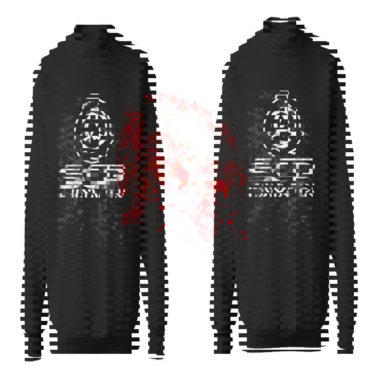 Scp、財団、血で 長袖tシャツ スウェットシャツ