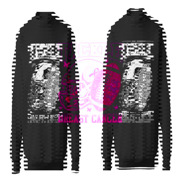 Tackle Breast Cancer Awareness Fighting American Football Sweatshirt