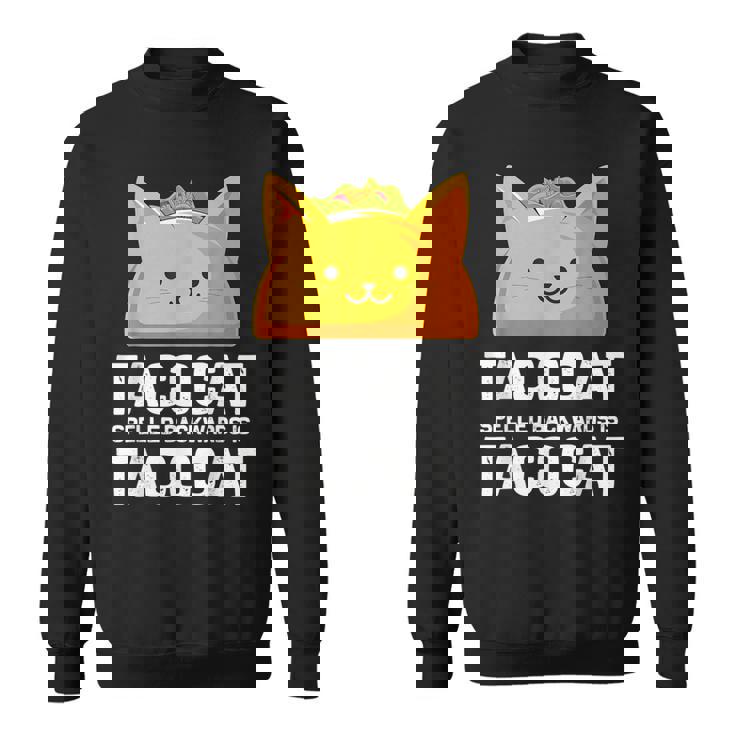 Tacocatpelled Backwards Is Tacocat ファニータコスキャットギフト スウェットシャツ