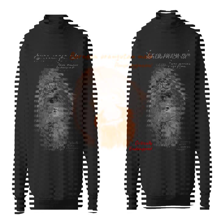 Tête D'orang-Outan Bornéen Mâle Sweater e