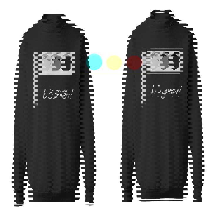 Traffic Light It's Green 信号機 メンズ レディース おしゃれ ユニーク おもしろ スウェットシャツ