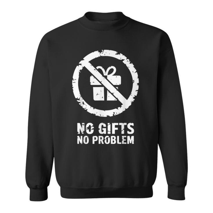 Un Noël Drôle Et Grincheux Pas De Cadeaux Pas De Problème Sweater e